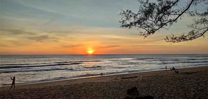 夕阳西下 宁静惬意的泰国西海岸